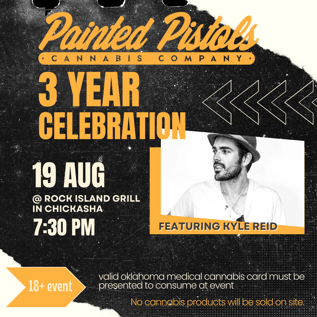 Event Promo Photo For Painted Pistols 3 Year Celebration Concert