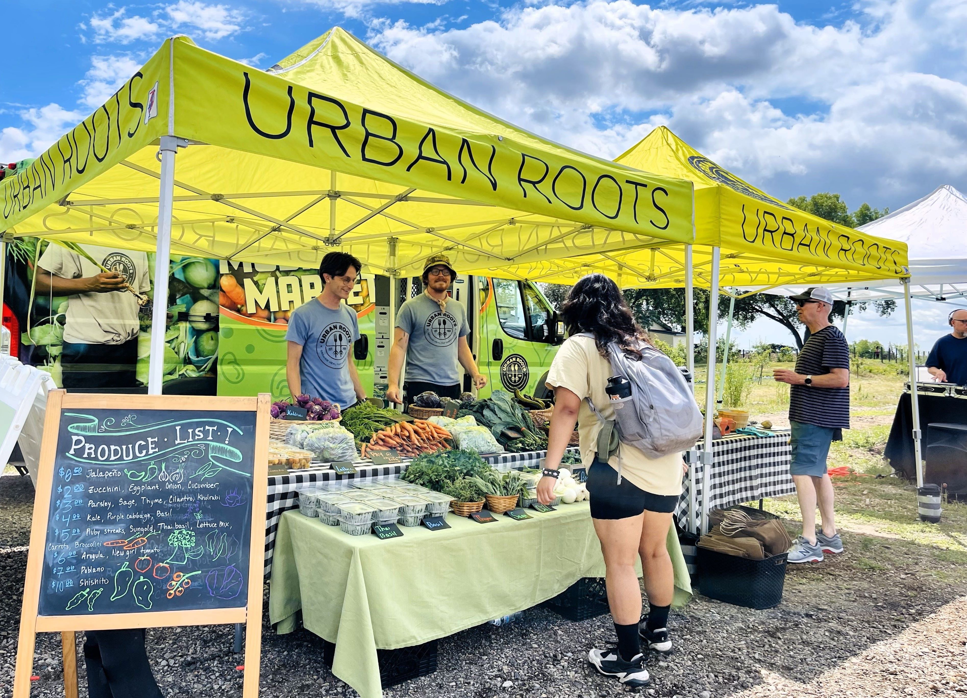 Urban Roots' Mobile Farmers Market at 2023 Rivoli Bluff Bash