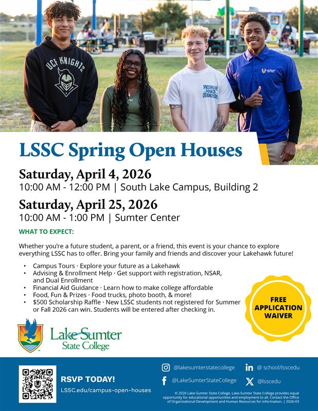Sumter Center Spring Open House Event