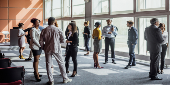 Image of group of people at networking event